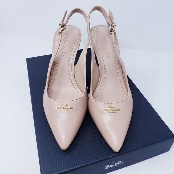 Coach Allie 9 Ltr Slingback Pump Nude 